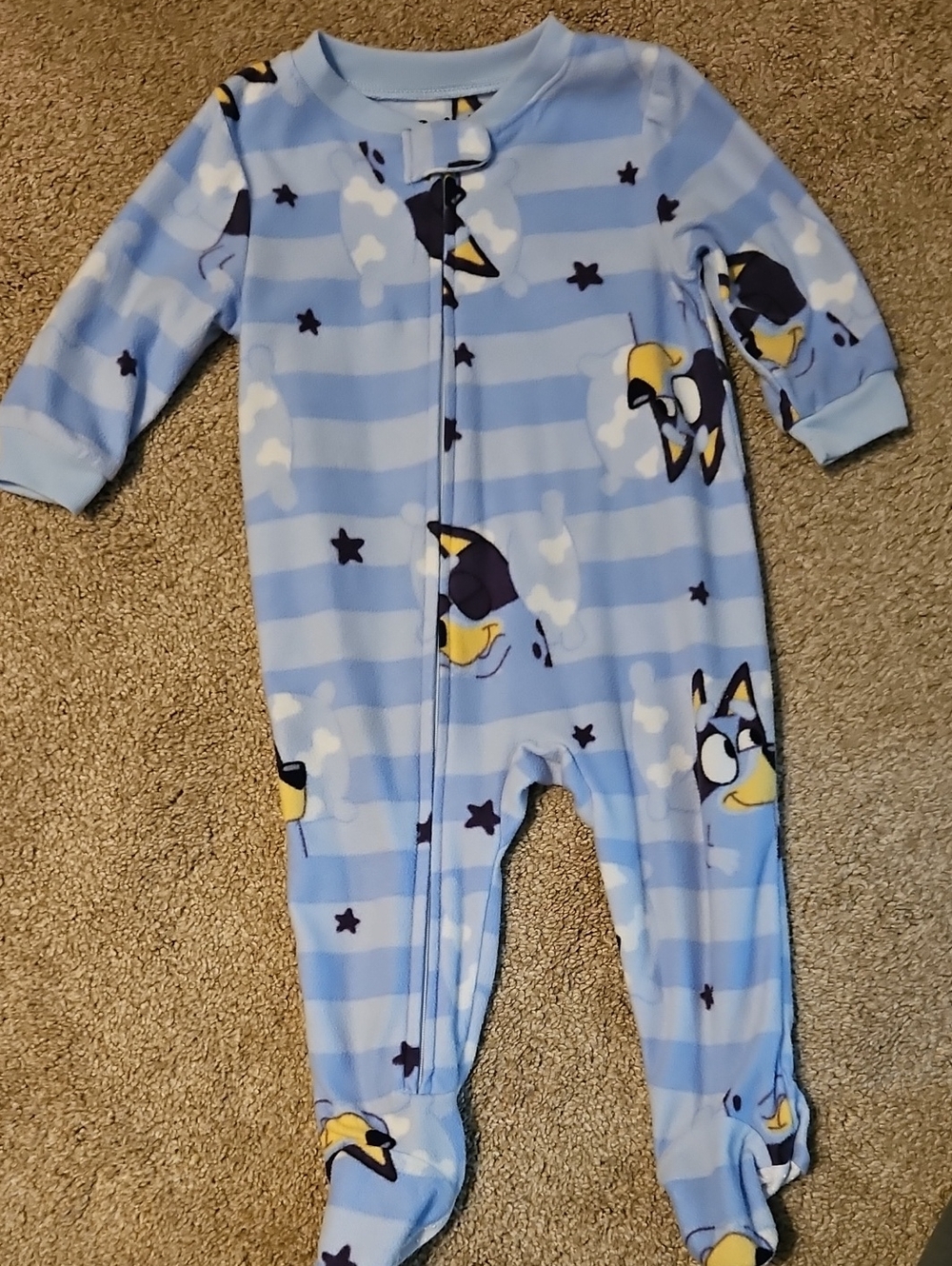 Bluey Striped Footed One-Piece
